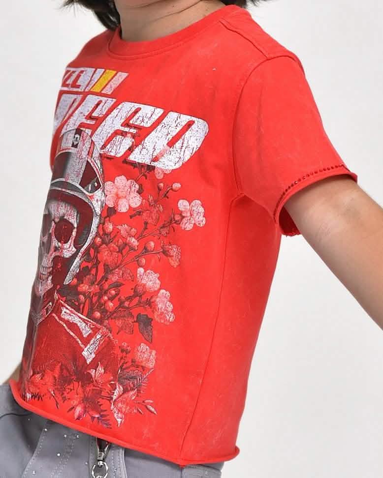 Elite Premium Kid's Full Speed Crop Tee from On Time Fashions – Kid's Tee by Elite Premium Denim, Birmingham AL’s 1 fashion store and premier destination for streetwear, suits, kids fashion, and big & tall