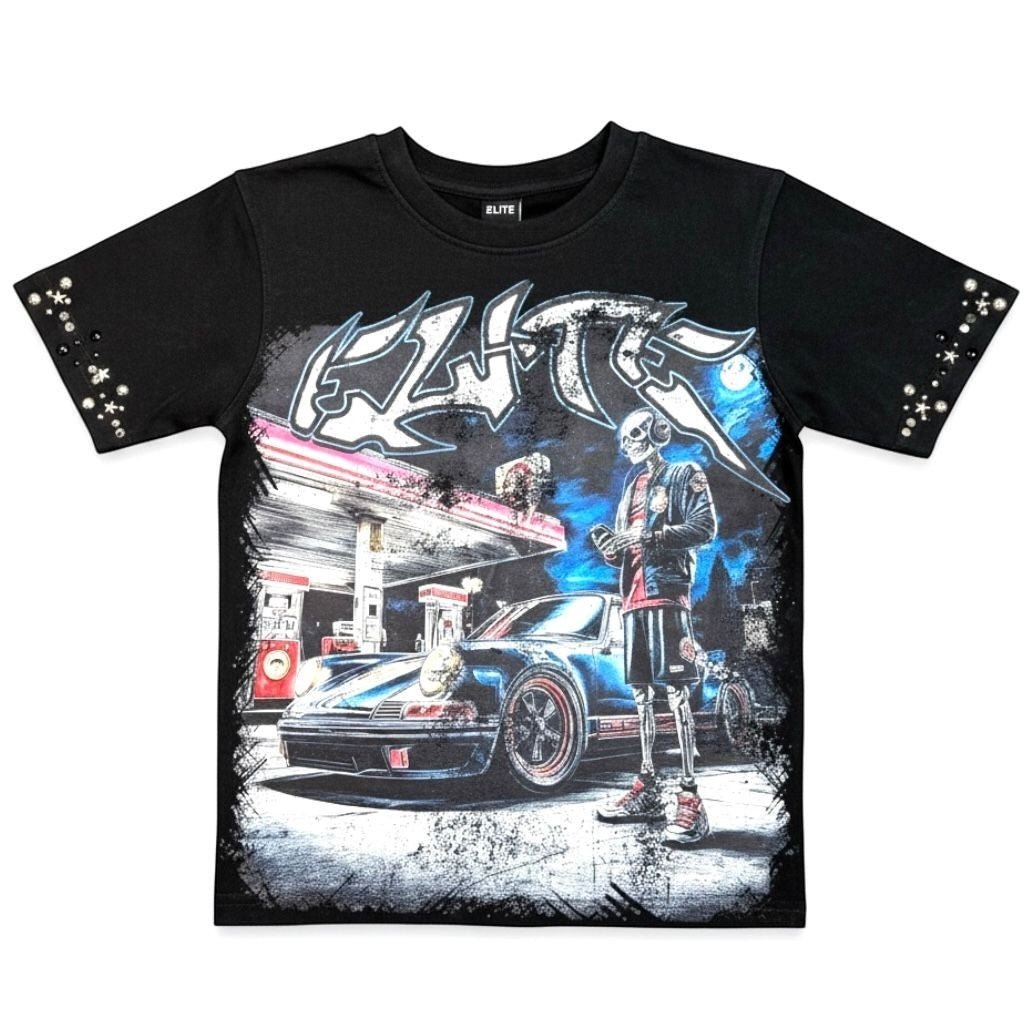 Elite Premium Kids Night Premium Embellished Kids Tee from On Time Fashions – T-shirt by ELITE PREMIUM DENIM, Birmingham AL’s 1 fashion store and premier destination for streetwear, suits, kids fashion, and big & tall
