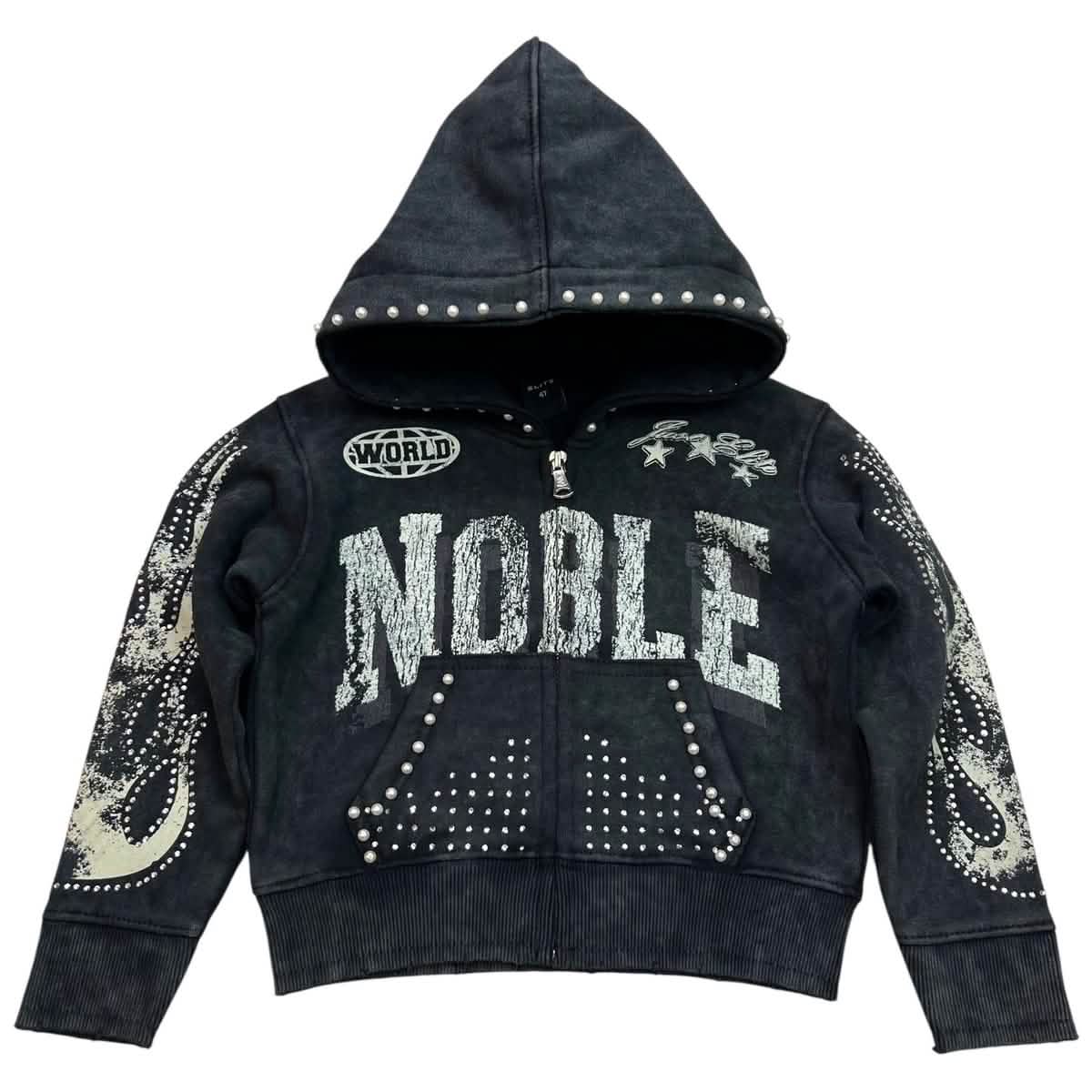 Elite Premium Kid's Noble Zip Up from On Time Fashions – Kid's Hoodie by Elite Premium Denim, Birmingham AL’s 1 fashion store and premier destination for streetwear, suits, kids fashion, and big & tall