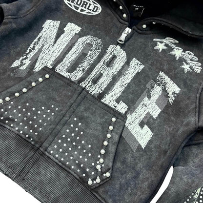 Elite Premium Kid's Noble Zip Up from On Time Fashions – Kid's Hoodie by Elite Premium Denim, Birmingham AL’s 1 fashion store and premier destination for streetwear, suits, kids fashion, and big & tall