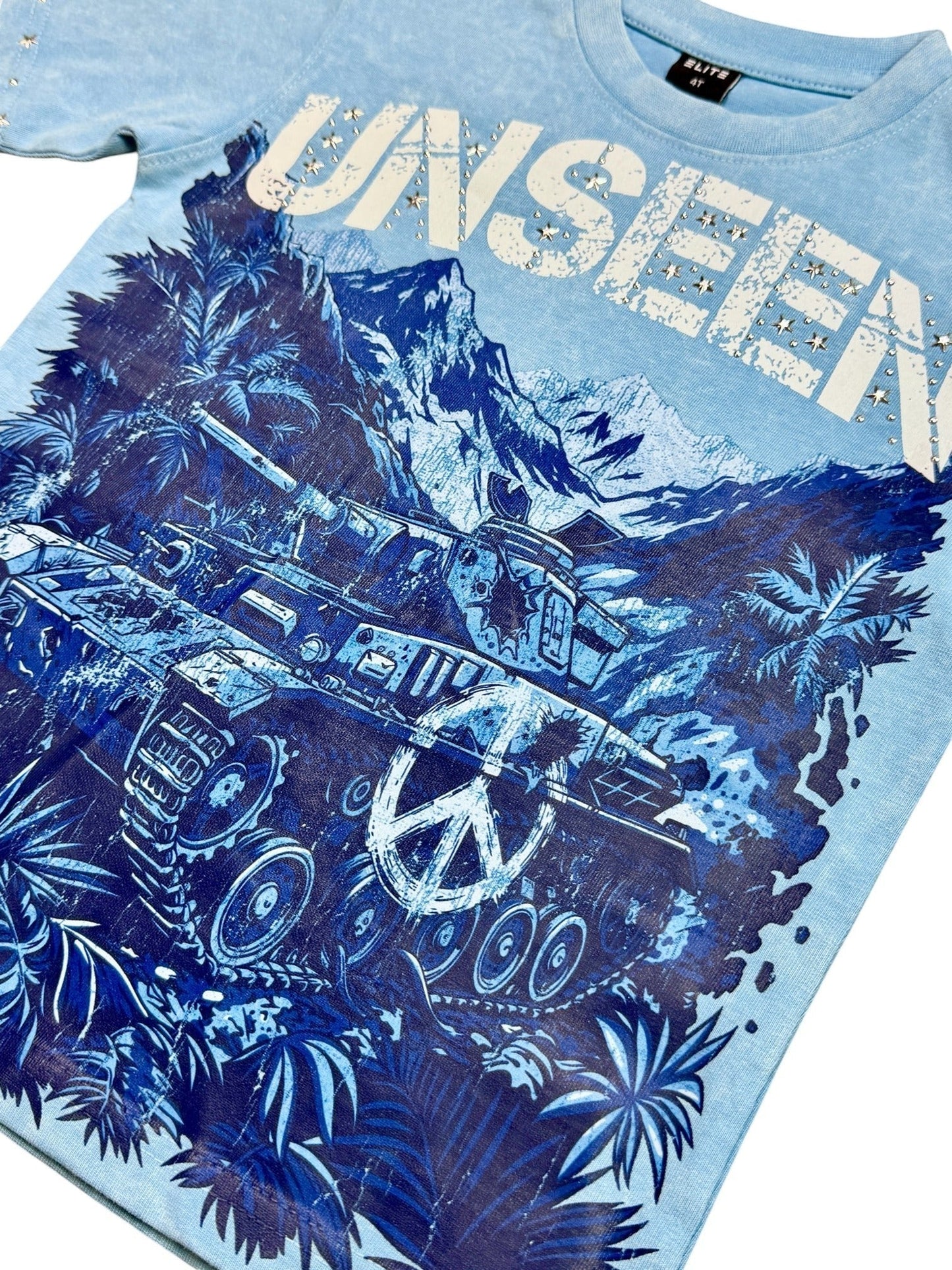 Elite Premium Kids Unseen Embellished Premium Kids Tee from On Time Fashions – T-shirt by ELITE PREMIUM DENIM, Birmingham AL’s 1 fashion store and premier destination for streetwear, suits, kids fashion, and big & tall