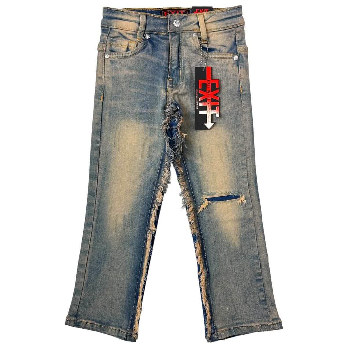 Exit Apparel Kid's Fringe Jean