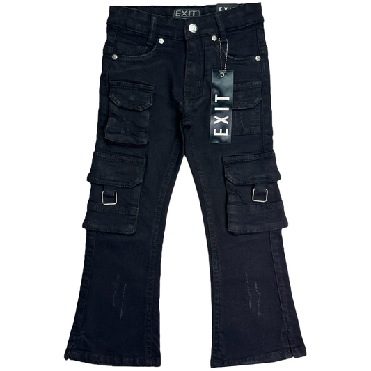 Exit Apparel Kids Stacked Cargo Jeans