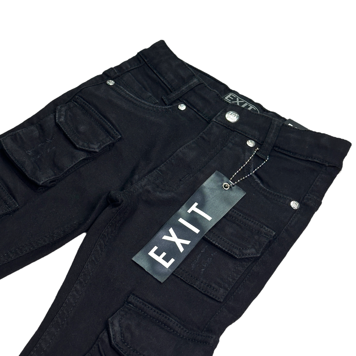 Exit Apparel Kids Stacked Cargo Jeans
