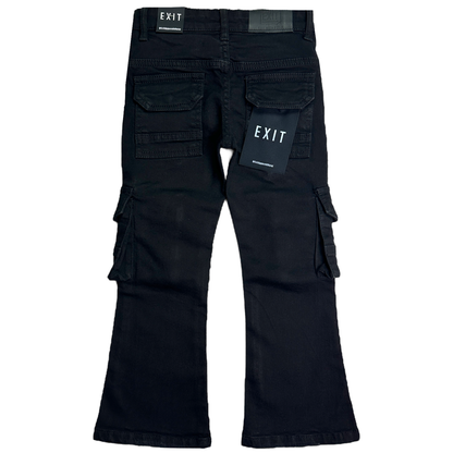 Exit Apparel Kids Stacked Cargo Jeans