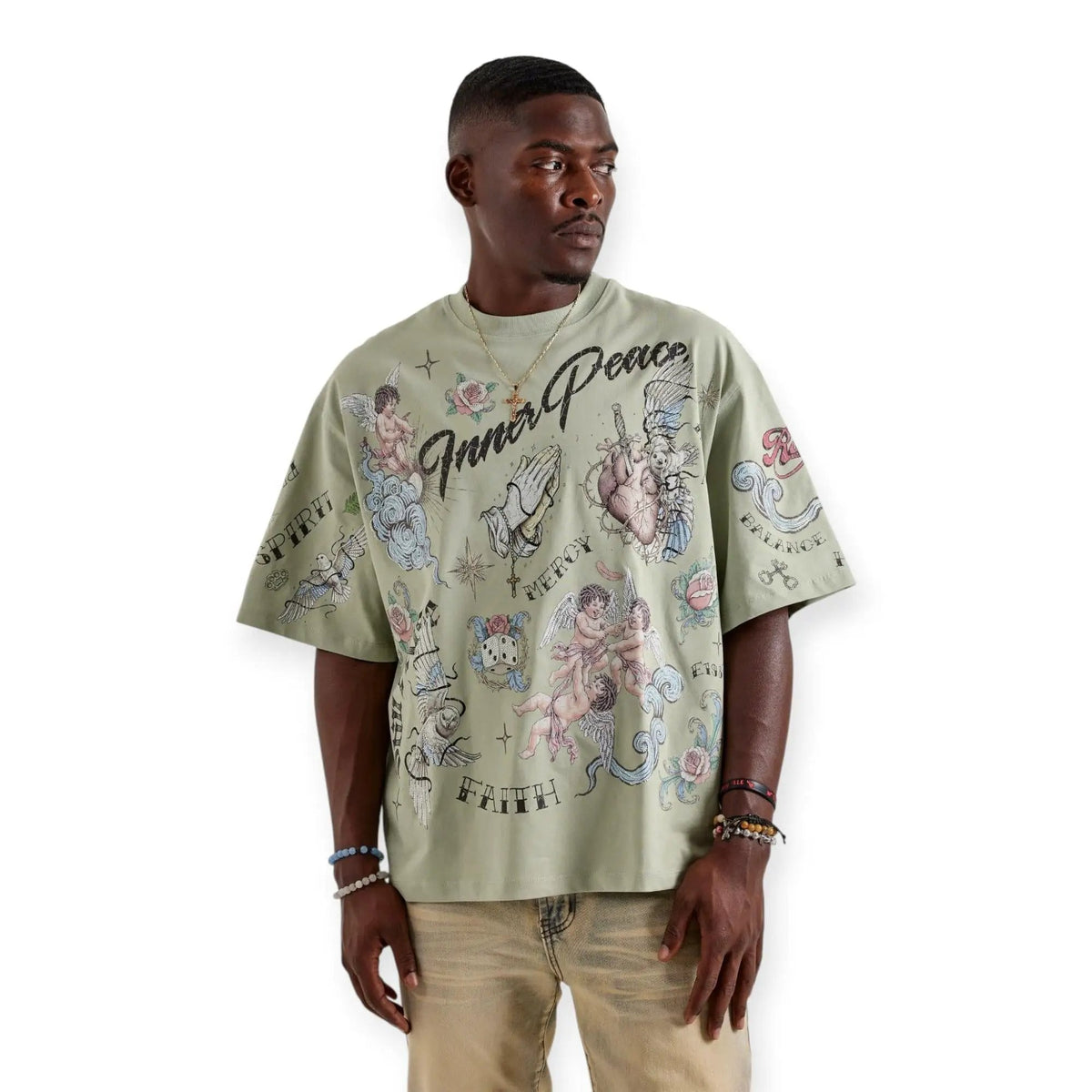 Faith Faded Boxy Tee