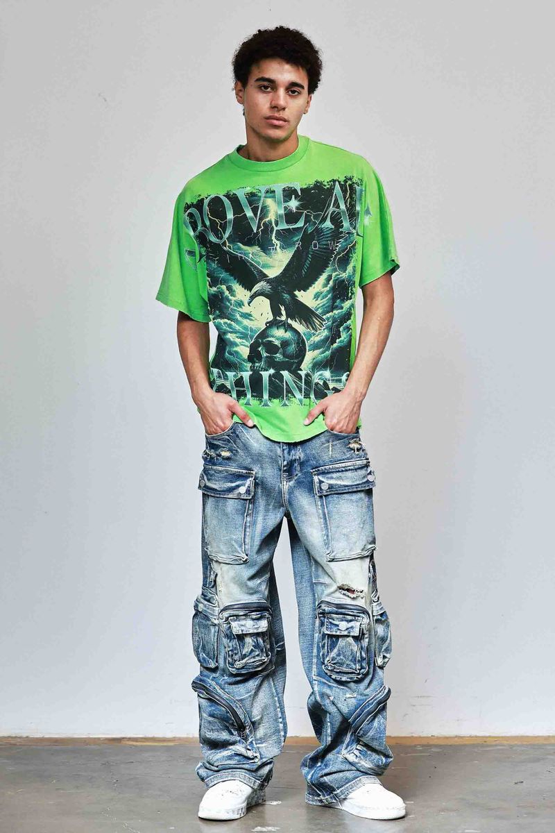 First Row Above All Things Ready to Ascent Tee from On Time Fashions – Tee by Huge USA, Birmingham AL’s 1 fashion store and premier destination for streetwear, suits, kids fashion, and big & tall