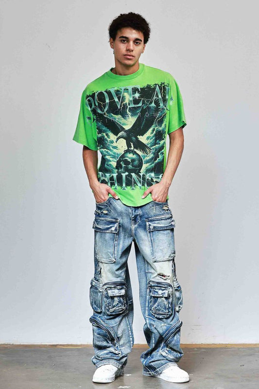 First Row Above All Things Ready to Ascent Tee from On Time Fashions – Tee by Huge USA, Birmingham AL’s 1 fashion store and premier destination for streetwear, suits, kids fashion, and big & tall