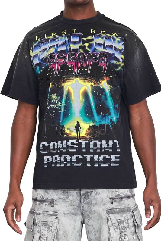 First Row Art of Escape from On Time Fashions – Tee by Huge USA, Birmingham AL’s 1 fashion store and premier destination for streetwear, suits, kids fashion, and big & tall