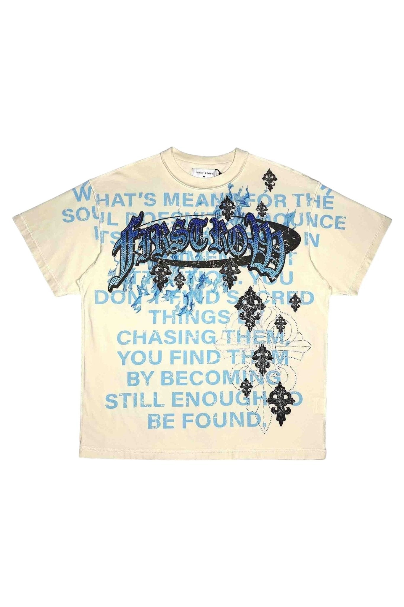 First Row Faith Dealer Manifest Tee from On Time Fashions – T-shirt by First Row, Birmingham AL’s 1 fashion store and premier destination for streetwear, suits, kids fashion, and big & tall