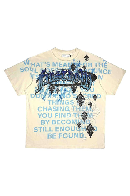 First Row Faith Dealer Manifest Tee from On Time Fashions – T-shirt by First Row, Birmingham AL’s 1 fashion store and premier destination for streetwear, suits, kids fashion, and big & tall