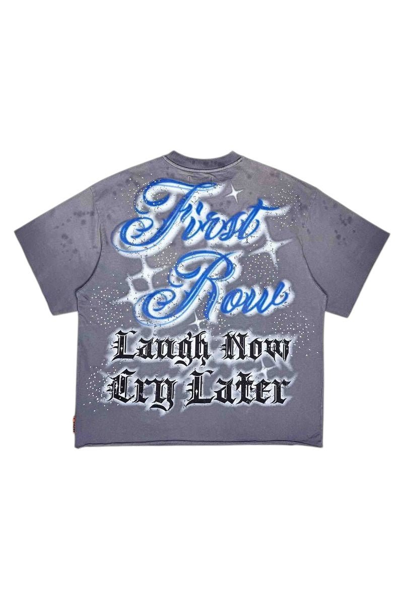 First Row Laugh Now Cry Later Two Face Tee from On Time Fashions – T-shirt by First Row, Birmingham AL’s 1 fashion store and premier destination for streetwear, suits, kids fashion, and big & tall