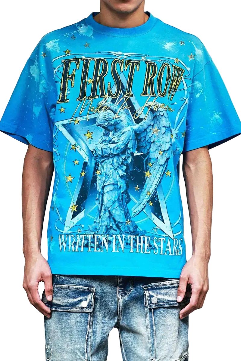 First Row Made in Heaven Falling Stars Tee from On Time Fashions – tee by Huge USA, Birmingham AL’s 1 fashion store and premier destination for streetwear, suits, kids fashion, and big & tall