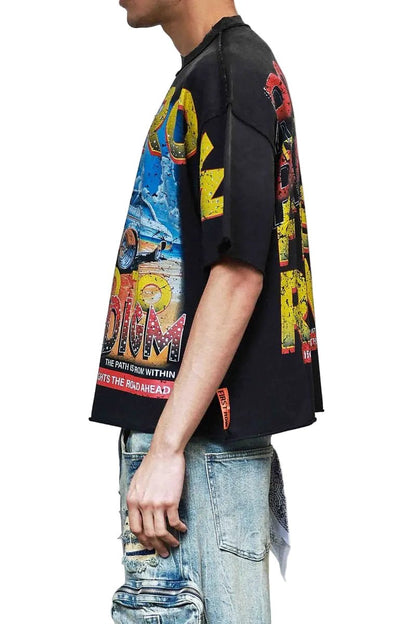 First Row Paradigm Driving High Tee from On Time Fashions – Tee by Huge USA, Birmingham AL’s 1 fashion store and premier destination for streetwear, suits, kids fashion, and big & tall