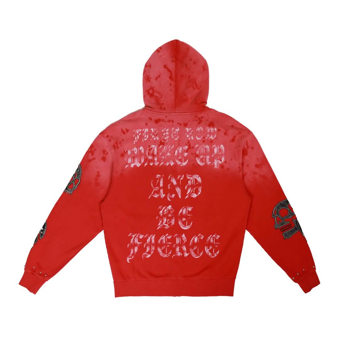 First Row Wake up and Be Fierce Hoodie from On Time Fashions – Hoodie by Huge USA, Birmingham AL’s 1 fashion store and premier destination for streetwear, suits, kids fashion, and big & tall