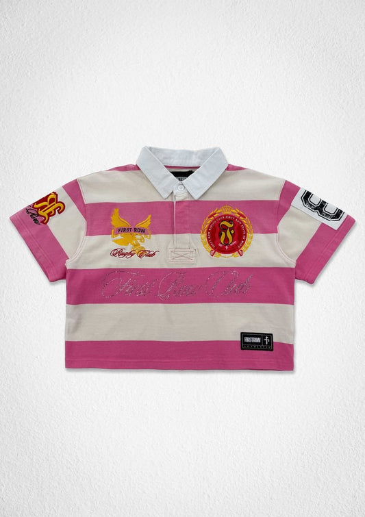 First Row Women's Heritage Polo from On Time Fashions – Women's Polo Shirt by First Row, Birmingham AL’s 1 fashion store and premier destination for streetwear, suits, kids fashion, and big & tall