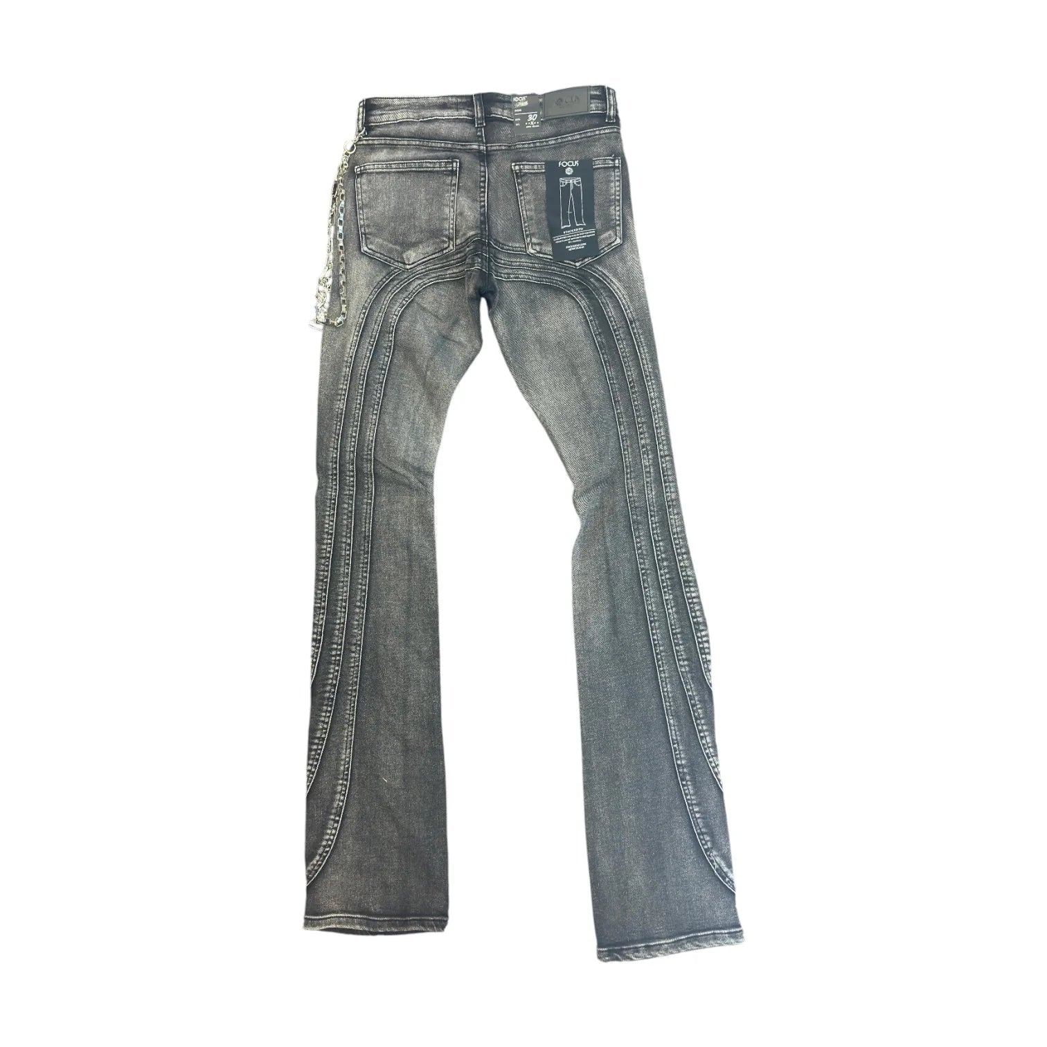 Focus Multi Curve Stitched Stud Denim from On Time Fashions – Jeans by M.Rafi Sons Garments Inds., Birmingham AL’s 1 fashion store and premier destination for streetwear, suits, kids fashion, and big & tall