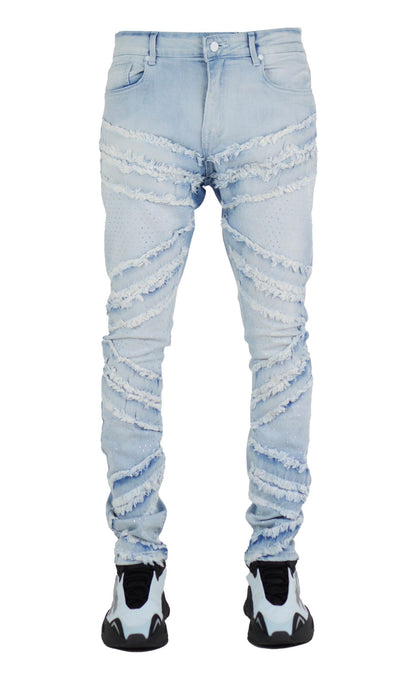Focus Rhinestone R&R Jeans from On Time Fashions – by M.Rafi Sons Garments Inds., Birmingham AL’s 1 fashion store and premier destination for streetwear, suits, kids fashion, and big & tall