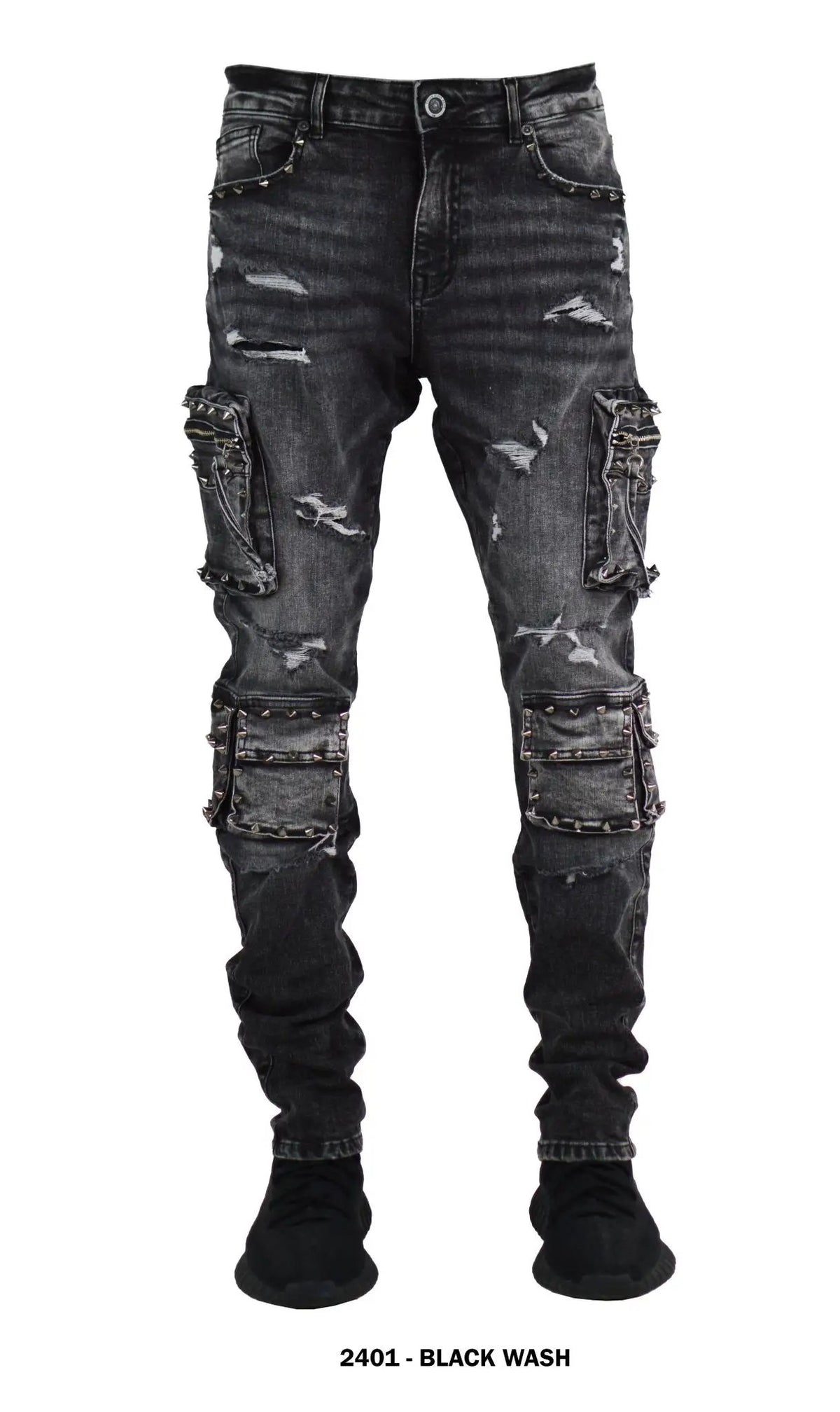 Focus Spike Cargo Slim Fit Jeans by Focus