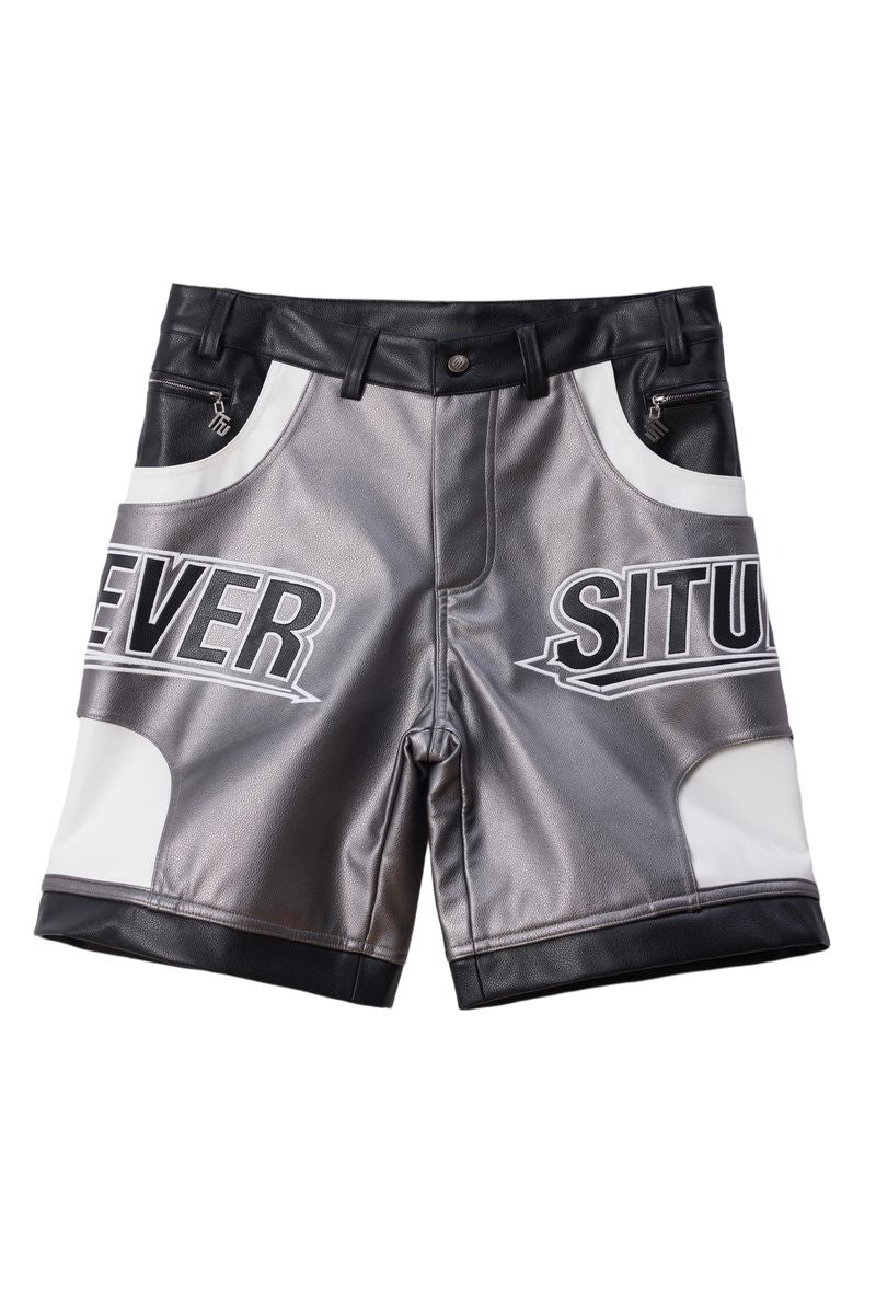 Forever Situated Forever Leather Shorts from On Time Fashions – Leather Shorts by Forever Situated, Birmingham AL’s 1 fashion store and premier destination for streetwear, suits, kids fashion, and big & tall