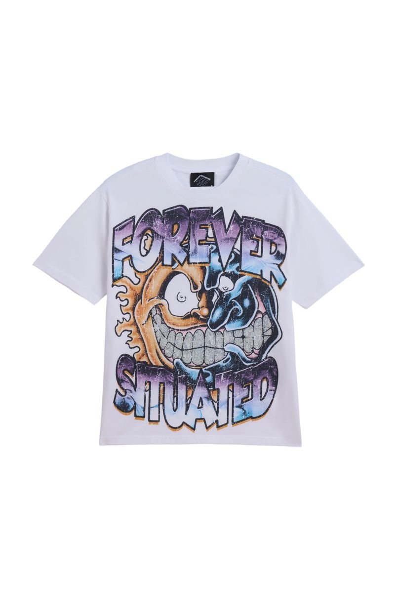 Forever Situated Sun Moon Tee from On Time Fashions – Graphic Tee by Forever Situated, Birmingham AL’s 1 fashion store and premier destination for streetwear, suits, kids fashion, and big & tall