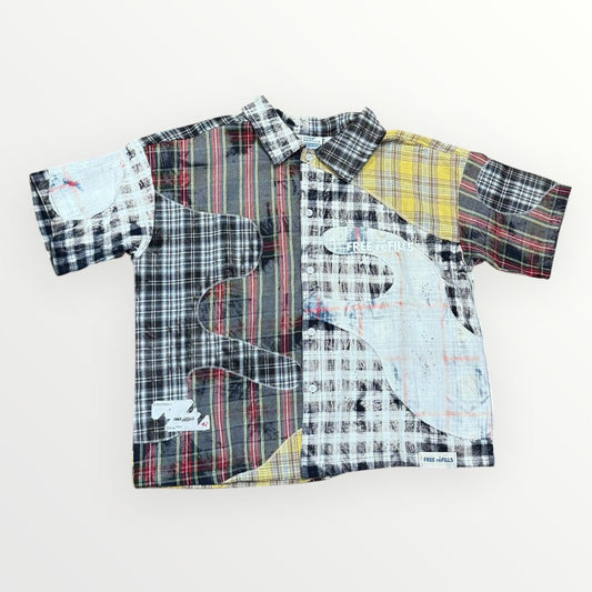 Free Refills Clashing Flannel Short Sleeve Shirt from On Time Fashions – Short Sleeve Shirts by Free Refills, Birmingham AL’s 1 fashion store and premier destination for streetwear, suits, kids fashion, and big & tall