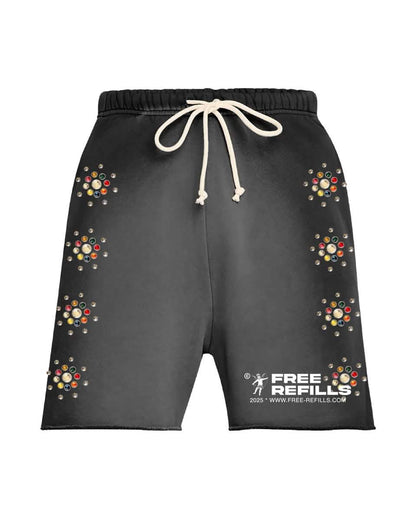 FREE REFILLS GEM SHORTS from On Time Fashions – by On Time Fashion Birmingham, Birmingham AL’s 1 fashion store and premier destination for streetwear, suits, kids fashion, and big & tall