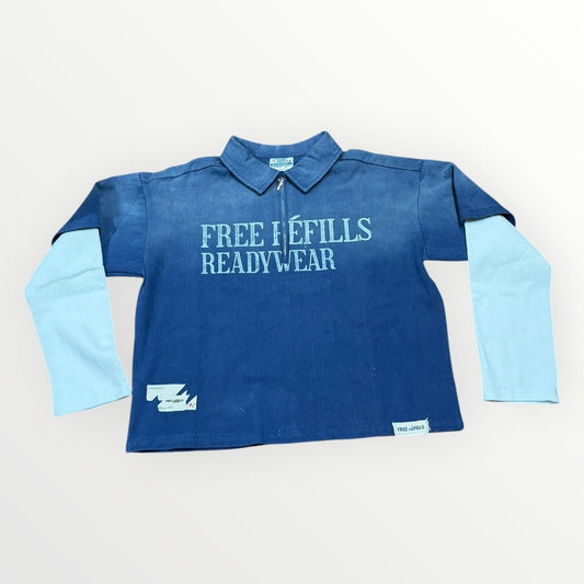 Free Refills Sun Faded Quarter Zip – Navy from On Time Fashions – Quarter-Zip Sweatshirts by Free Refills, Birmingham AL’s 1 fashion store and premier destination for streetwear, suits, kids fashion, and big & tall