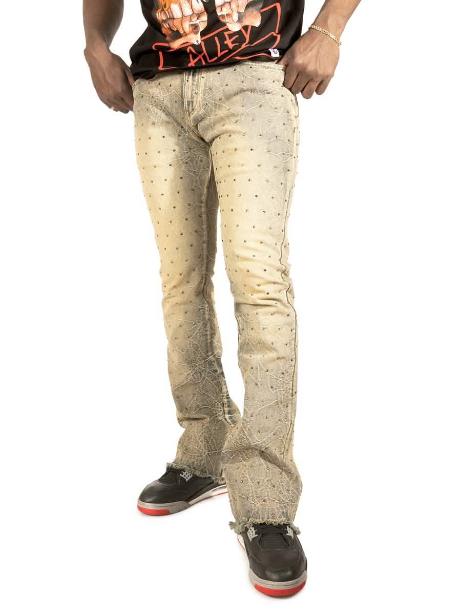 Frost Originals Romano Stacked Stone Jeans from On Time Fashions – Jeans by Makobi, Birmingham AL’s 1 fashion store and premier destination for streetwear, suits, kids fashion, and big & tall
