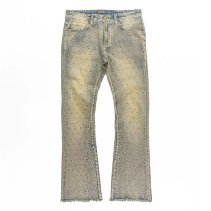 Frost Originals Romano Stacked Stone Jeans from On Time Fashions – Jeans by Makobi, Birmingham AL’s 1 fashion store and premier destination for streetwear, suits, kids fashion, and big & tall