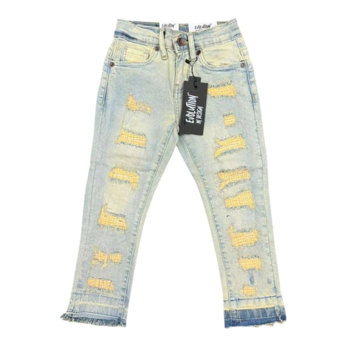 FWRD Kids Mended Slim Denim Jeans – view 5
