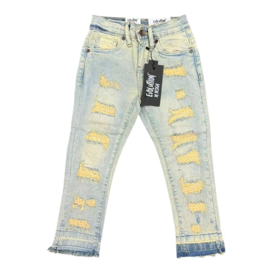 FWRD Kids Mended Slim Denim Jeans – view 5