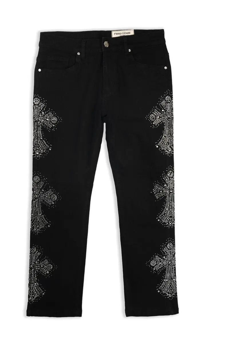 FWRD Kids Three Stone Relaxed Straight Denim Pant by FWRD