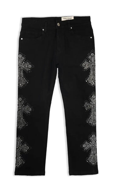 FWRD Kids Three Stone Relaxed Straight Denim Pant by FWRD
