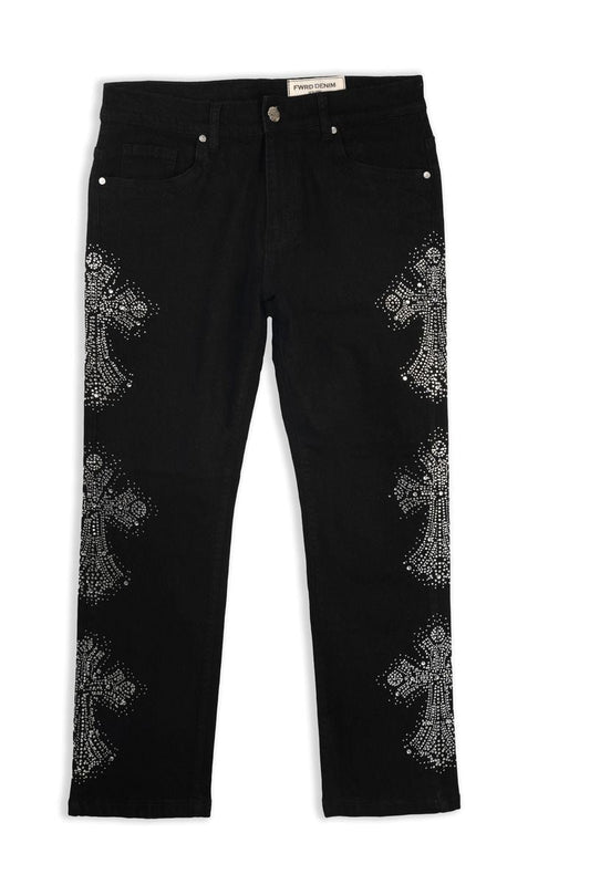 FWRD Kids Three Stone Relaxed Straight Denim Pant from On Time Fashions – Pants by FWRD, Birmingham AL’s 1 fashion store and premier destination for streetwear, suits, kids fashion, and big & tall