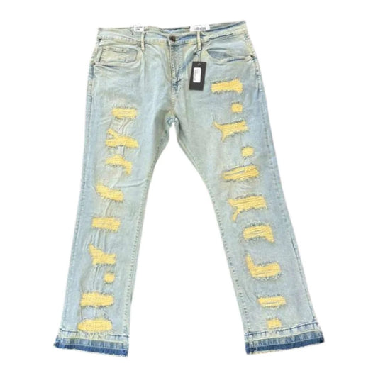 FWRD Mended Slim Denim Jeans – view 3