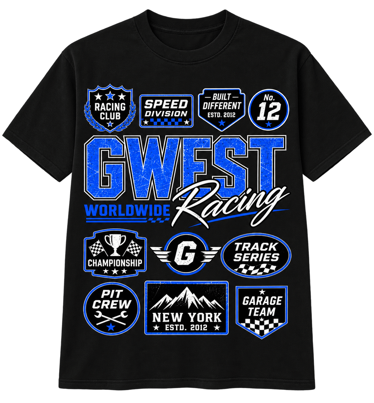 G West Big & Tall Worldwide Racing Tee by G West