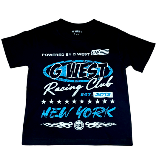 G West Kids Racing Club from On Time Fashions – Kid's Tee by On Time Fashions, Birmingham AL’s 1 fashion store and premier destination for streetwear, suits, kids fashion, and big & tall