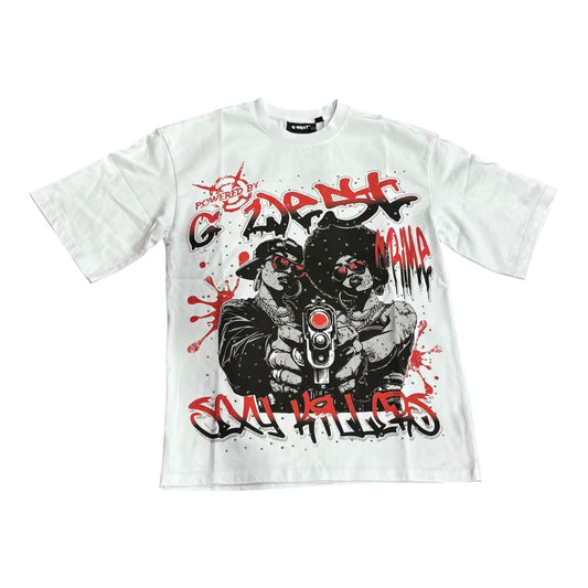 G West Rhinestone Trigger Twins from On Time Fashions – T-shirts by G West, Birmingham AL’s 1 fashion store and premier destination for streetwear, suits, kids fashion, and big & tall