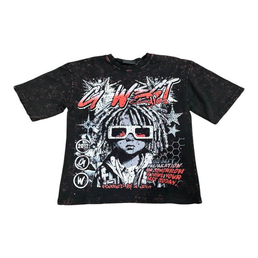 G West Rhinestone Youth Hustle from On Time Fashions – T-shirts by G West, Birmingham AL’s 1 fashion store and premier destination for streetwear, suits, kids fashion, and big & tall