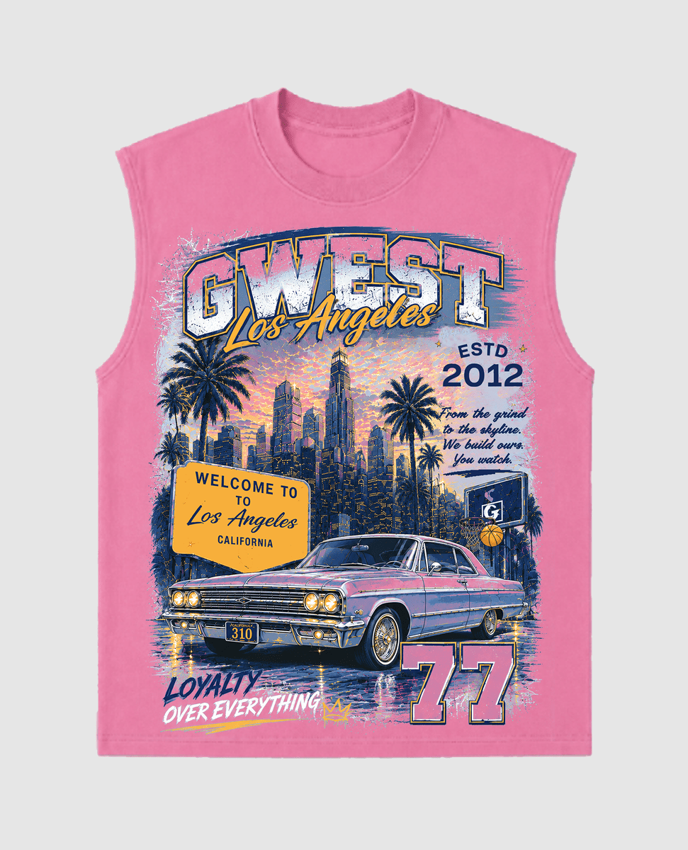 G West Welcome To Hollywood Tee from On Time Fashions – T-shirt by G West, Birmingham AL’s 1 fashion store and premier destination for streetwear, suits, kids fashion, and big & tall