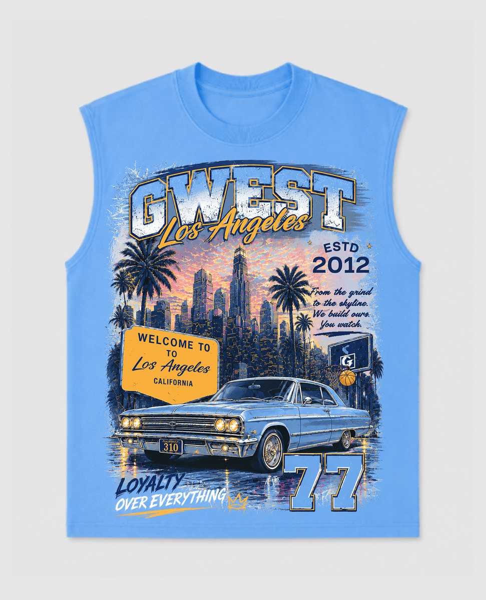 G West Welcome To Hollywood Tee from On Time Fashions – T-shirt by G West, Birmingham AL’s 1 fashion store and premier destination for streetwear, suits, kids fashion, and big & tall