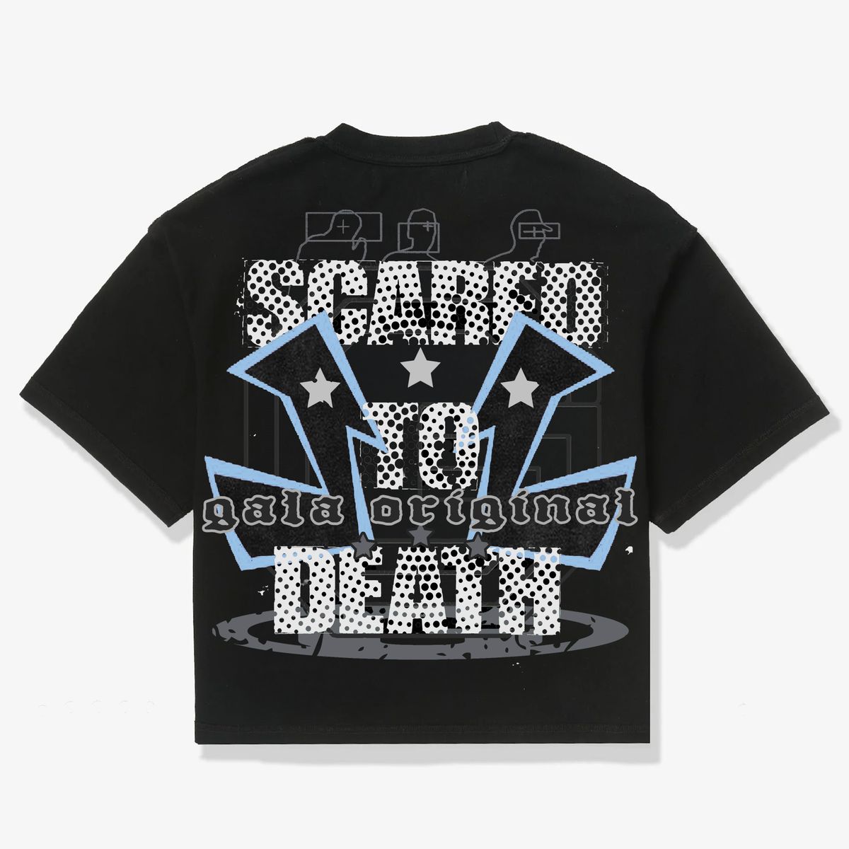 Gala "Scared to Death" Tee in Black, product view
