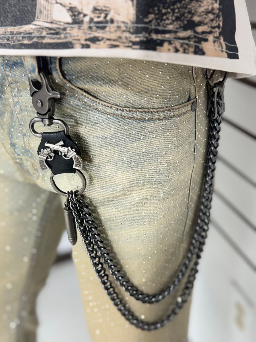 Drunz Gun & Bullet Double Chain