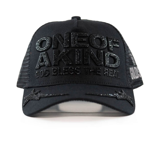 Gold Star Hats One of a Kind Rhinestone Trucker from On Time Fashions – Fitted Caps & Snapbacks by Gold Star Hats, Birmingham AL’s 1 fashion store and premier destination for streetwear, suits, kids fashion, and big & tall