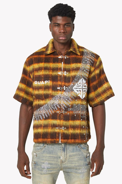 Guapi Copper Uzi Flannel from On Time Fashions – Flannel by GUAPI, Birmingham AL’s 1 fashion store and premier destination for streetwear, suits, kids fashion, and big & tall