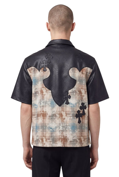 Guapi Cross Patch Shirt from On Time Fashions – Streetwear Shirt by HAVEN, Birmingham AL’s 1 fashion store and premier destination for streetwear, suits, kids fashion, and big & tall