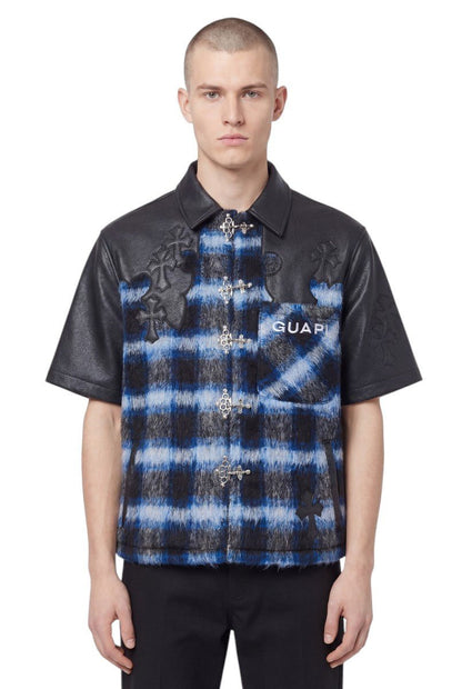 Guapi Midnight Sky Cross Patch Shirt from On Time Fashions – Streetwear Shirt by HAVEN, Birmingham AL’s 1 fashion store and premier destination for streetwear, suits, kids fashion, and big & tall