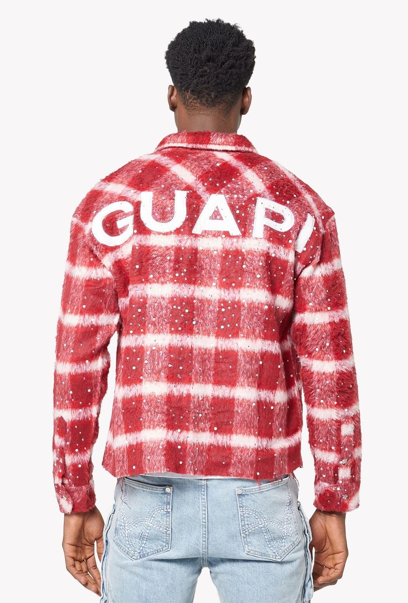 Guapi Red Inferno Flannel from On Time Fashions – Flannel by GUAPI, Birmingham AL’s 1 fashion store and premier destination for streetwear, suits, kids fashion, and big & tall