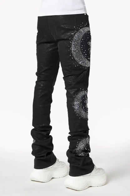 Guapi Waxed Calligraphy Denim by GUAPI